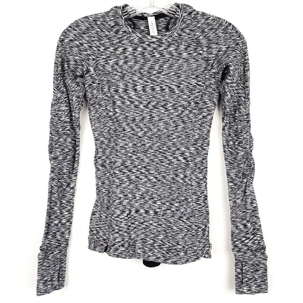 Lululemon Long Sleeve Crew Neck Athletic Top Sz 2